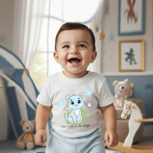 Body Para Bebé Gato azul lindo