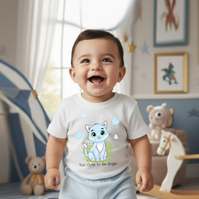 Body Para Bebé Gato azul lindo (Subido por el creador)