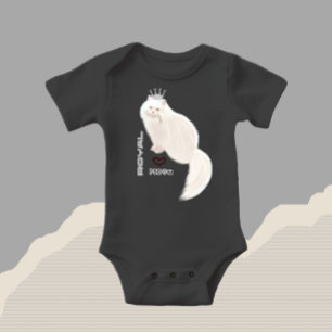Body Para Bebé Gato blanco