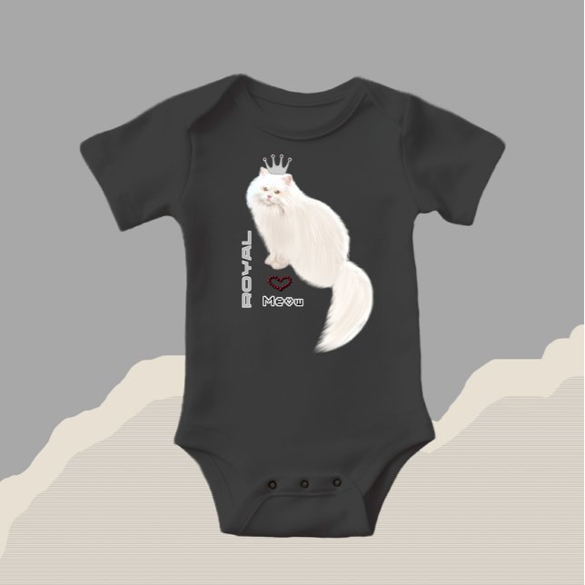 Body Para Bebé Gato blanco (Subido por el creador)