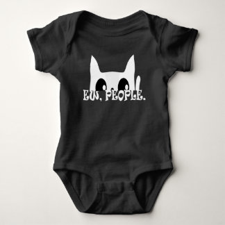 Body Para Bebé Gato blanco divertido de Ew People