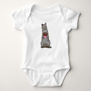 Body Para Bebé Gato con Muffin