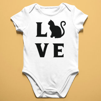 Body Para Bebé Gato de amor