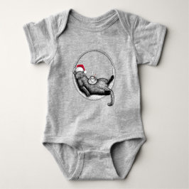 Body Para Bebé Gato de navidades