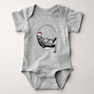 Body Para Bebé Gato de navidades