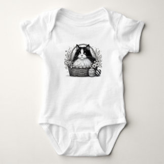 Body Para Bebé Gato de Pascua Bonito