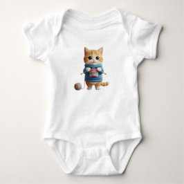 Body Para Bebé Gato de punto