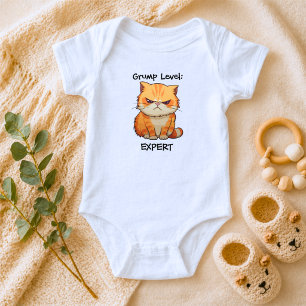 Body Para Bebé Gato Divertido con Actitud