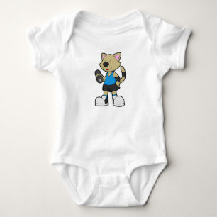 Body Para Bebé Gato en forma con timbre