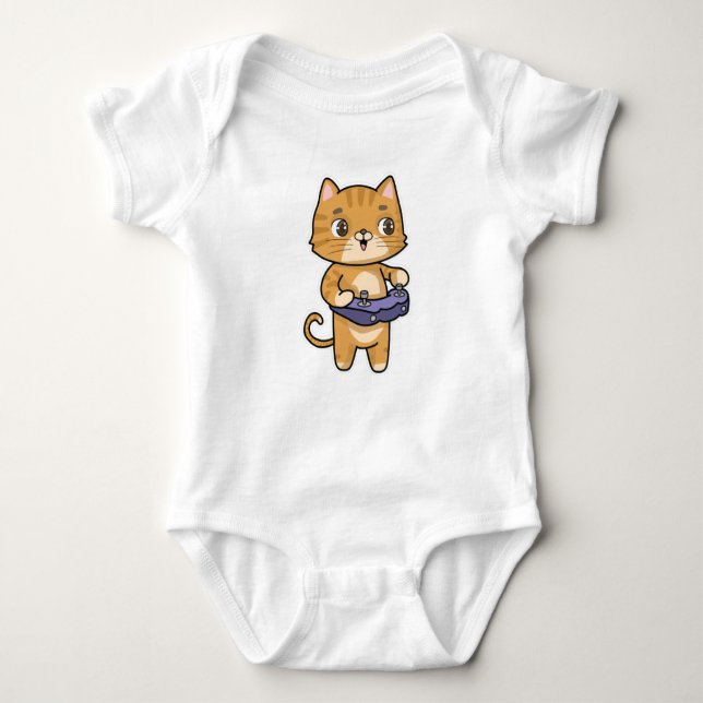 Body Para Bebé Gato en juego con controlador (Anverso)