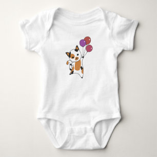 Body Para Bebé Gato Gato Gatito Globos Animales Dulces Tricolor