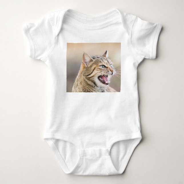 Body Para Bebé Gato hermoso (Anverso)