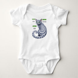 Body Para Bebé Gato Hipno Azul Ruso