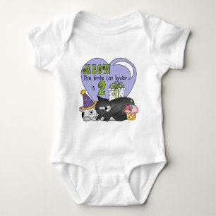 Body Para Bebé Gato Lover 2º camisas de cumpleaños y regalos