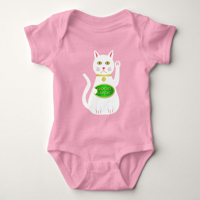 Body Para Bebé Gato Lucky Oriental (Anverso)