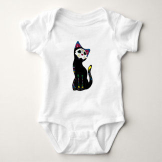 Body Para Bebé "Gato Muerto" Dia De Los Muertos Cat