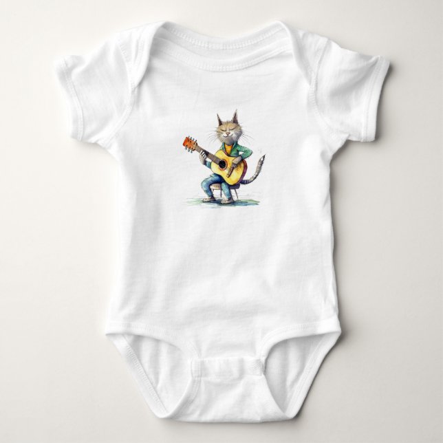 BODY PARA BEBÉ GATO MUSICAL MUY DIVERTIDO (Anverso)