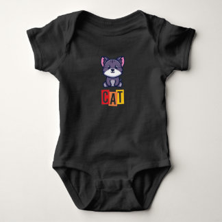 Body Para Bebé Gato negro