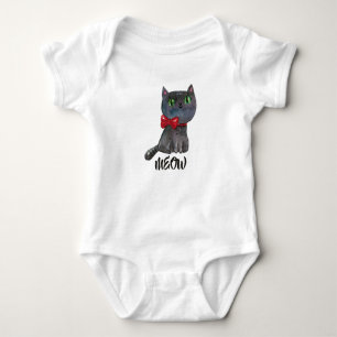 Body Para Bebé Gato negro de Halloween Camiseta