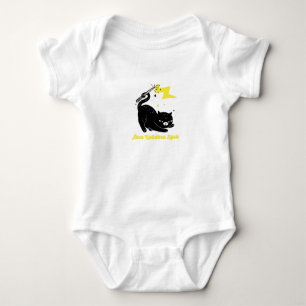 Body Para Bebé Gato negro de mago - Hechizo Abra Kadabra