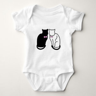 Body Para Bebé Gato negro y blanco
