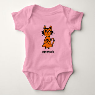 Body Para Bebé Gato Om - Ropa de yoga para bebé