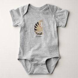 Body Para Bebé Gato sonriente lindo divertido personalizable