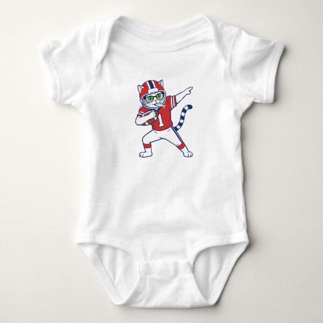 Body Para Bebé Gato Touchdown  (Anverso)