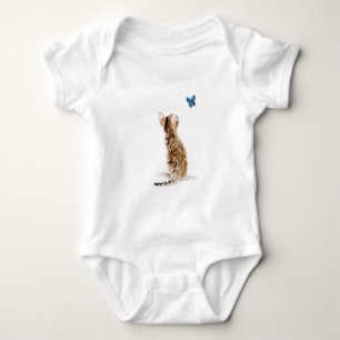 Body Para Bebé Gato y mariposa de Bengala