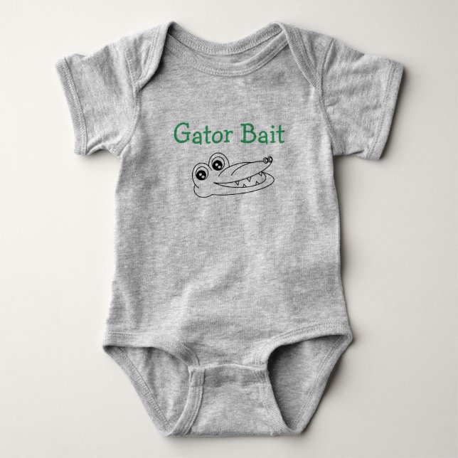 Body Para Bebé Gator Bait (Anverso)