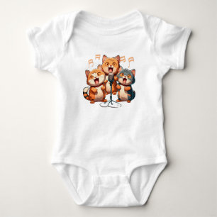 Body Para Bebé Gatos Cantantes