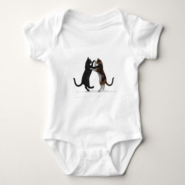 Body Para Bebé Gatos de baile dulce (Anverso)