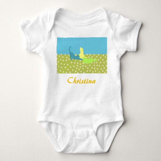 Body Para Bebé Gatos En El Traje De Cebollos De Grass Baby (Anverso)