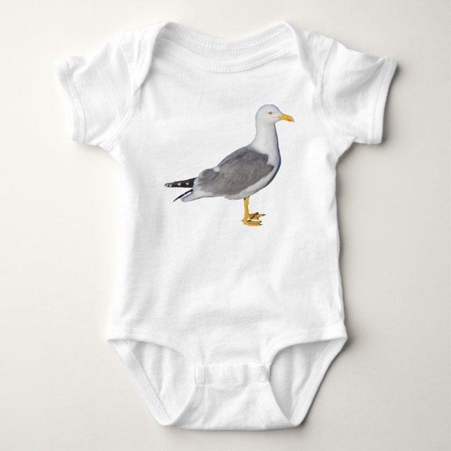 Body Para Bebé Gaviota patiamarilla (Anverso)