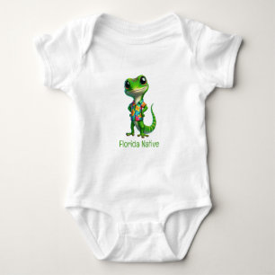 Body Para Bebé Gecko en camiseta tropical