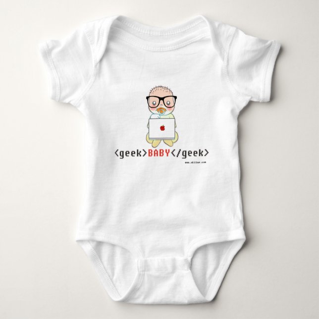 Body Para Bebé Geek Baby (Anverso)