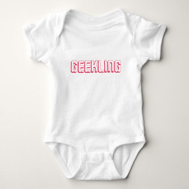 Body Para Bebé Geekling embroma la camiseta (Anverso)