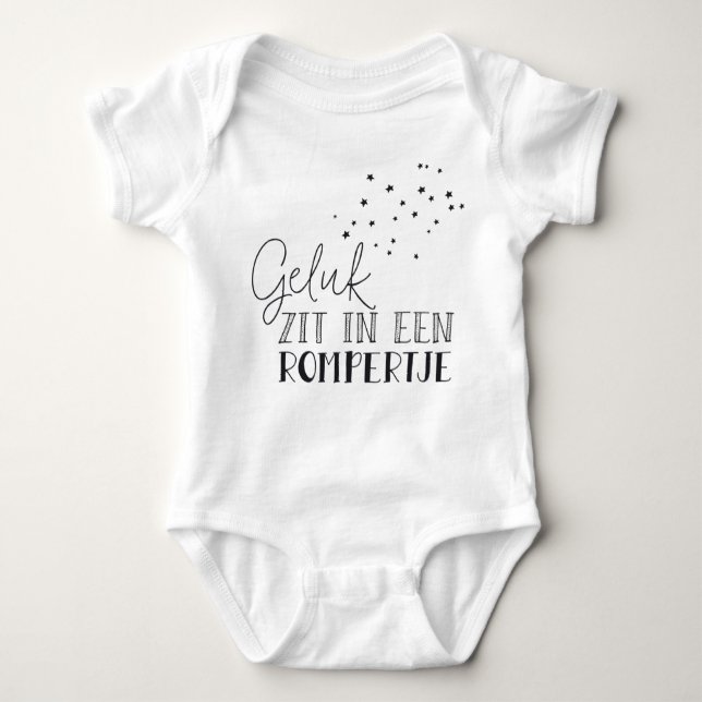 Body Para Bebé Geluk zit in een rompertje (Anverso)
