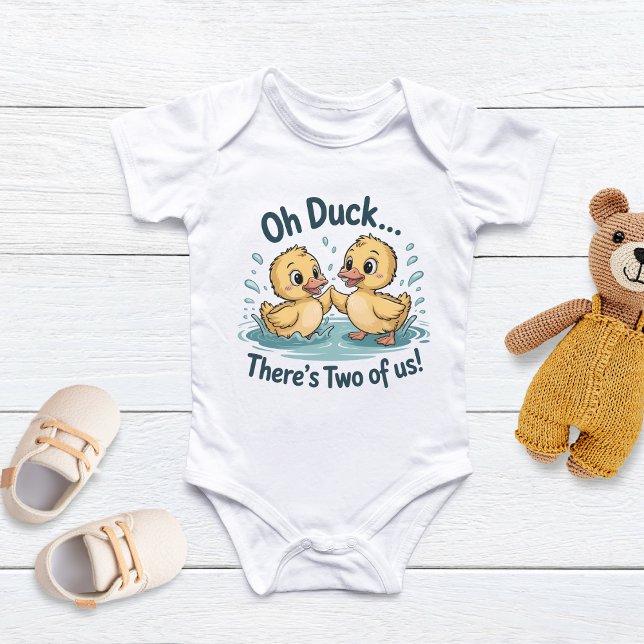 Body Para Bebé Gemelos de pato para bebés, un pedazo de animal li (Subido por el creador)