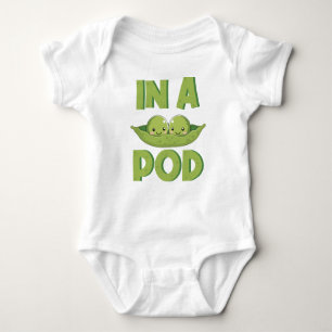 Body Para Bebé Gemelos Dos Peas En Un Pod Gracioso