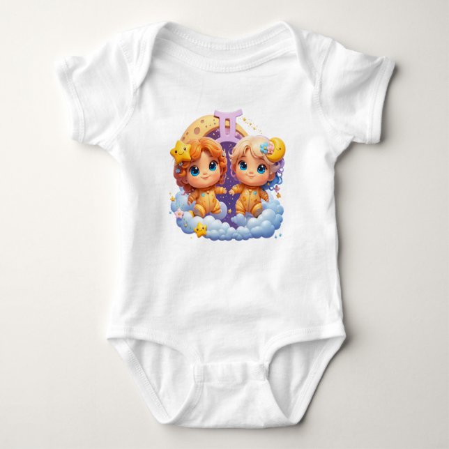 Body Para Bebé Gemini Baby Bodysuit Una pieza (Anverso)