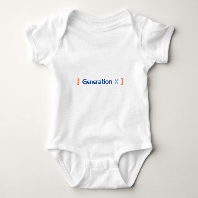 Body Para Bebé Generación X (Anverso)