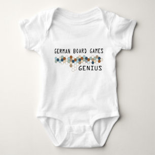 Body Para Bebé Genio alemán de los juegos de mesa
