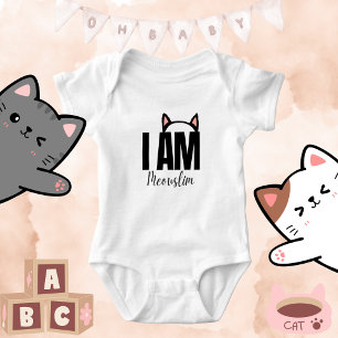 Body Para Bebé Gente amante del gato de la cita islámica neutral 