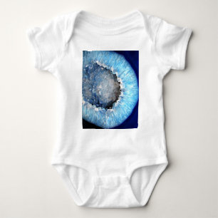 Body Para Bebé Geode de cristal azul de caída