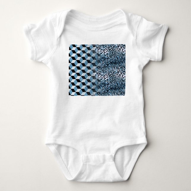 Body Para Bebé Geométrica Leopard, Diseño de Piel Animal. (Anverso)