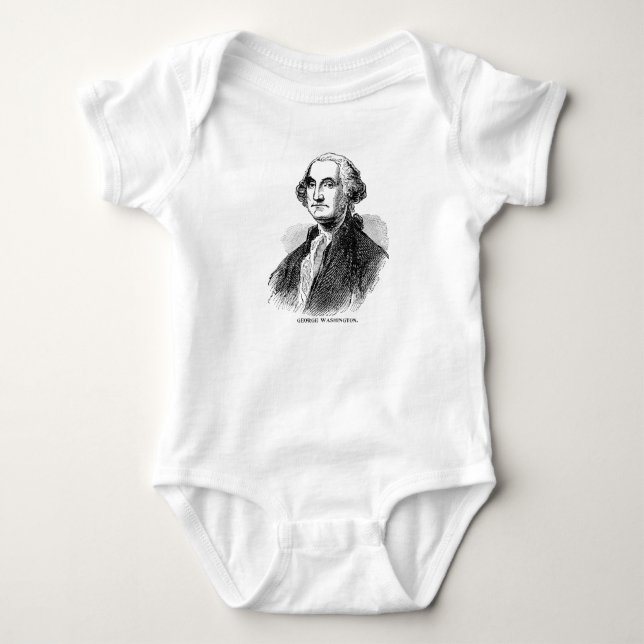 Body Para Bebé George Washington (Anverso)