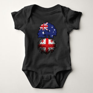Body Para Bebé Georgia Georgiano Australia Árboles raíces
