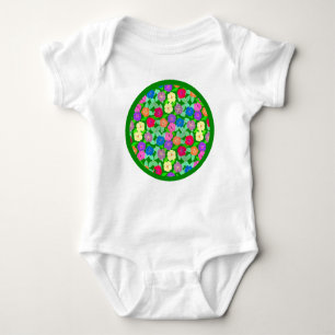 Body Para Bebé Geranium Flowers Baby Bodysuit