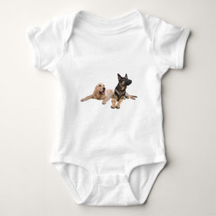 Body Para Bebé german shepherd and golden retriever